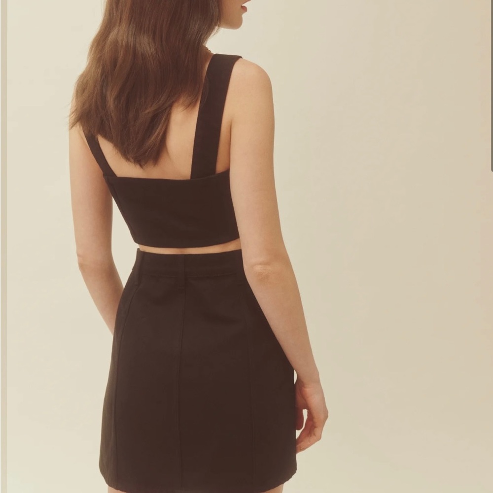 Reformation Chrissy Denim Two Piece- with tags - Picture 4 of 7